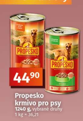 Propesko krmivo pro psy