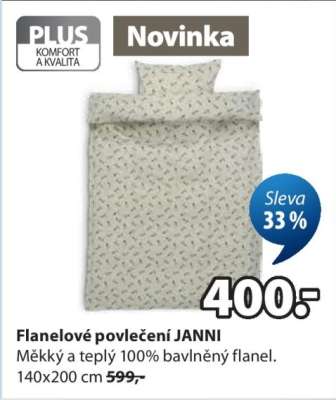 Flanelové povlečení JANNI