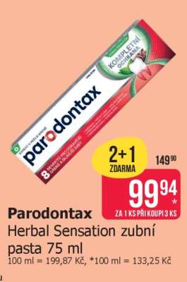 Parodontax Herbal Sensation zubní pasta 75 ml