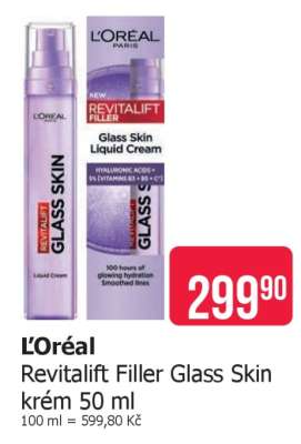 L'Oréal Revitalift Filler Glass Skin krém 50 ml