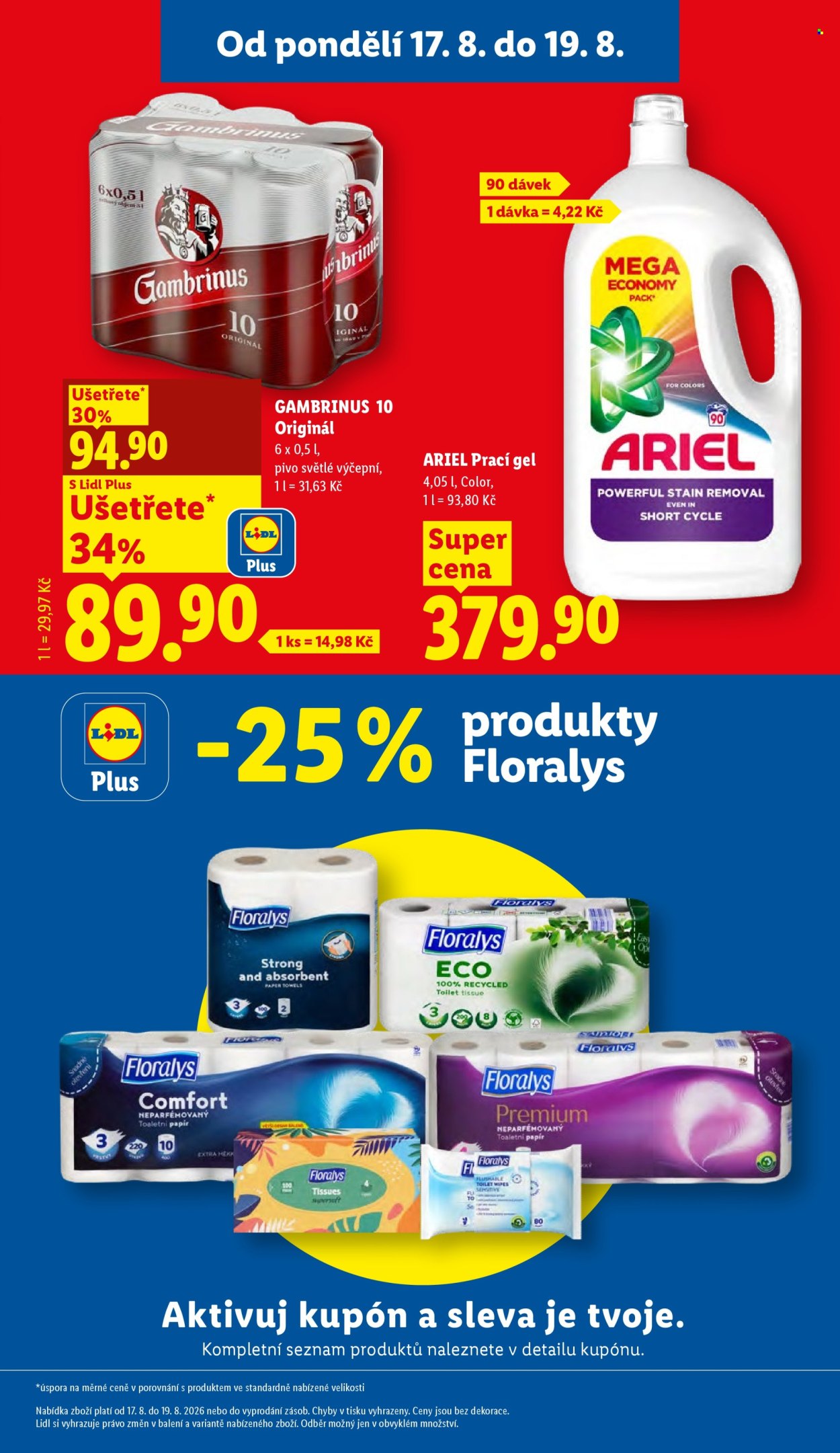 Leták Lidl - 17.8.2026 - 19.8.2026. Strana 3