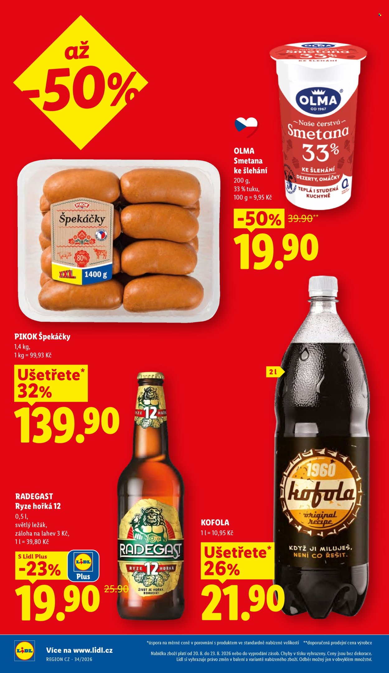 Leták Lidl - 20.8.2026 - 23.8.2026. Strana 2