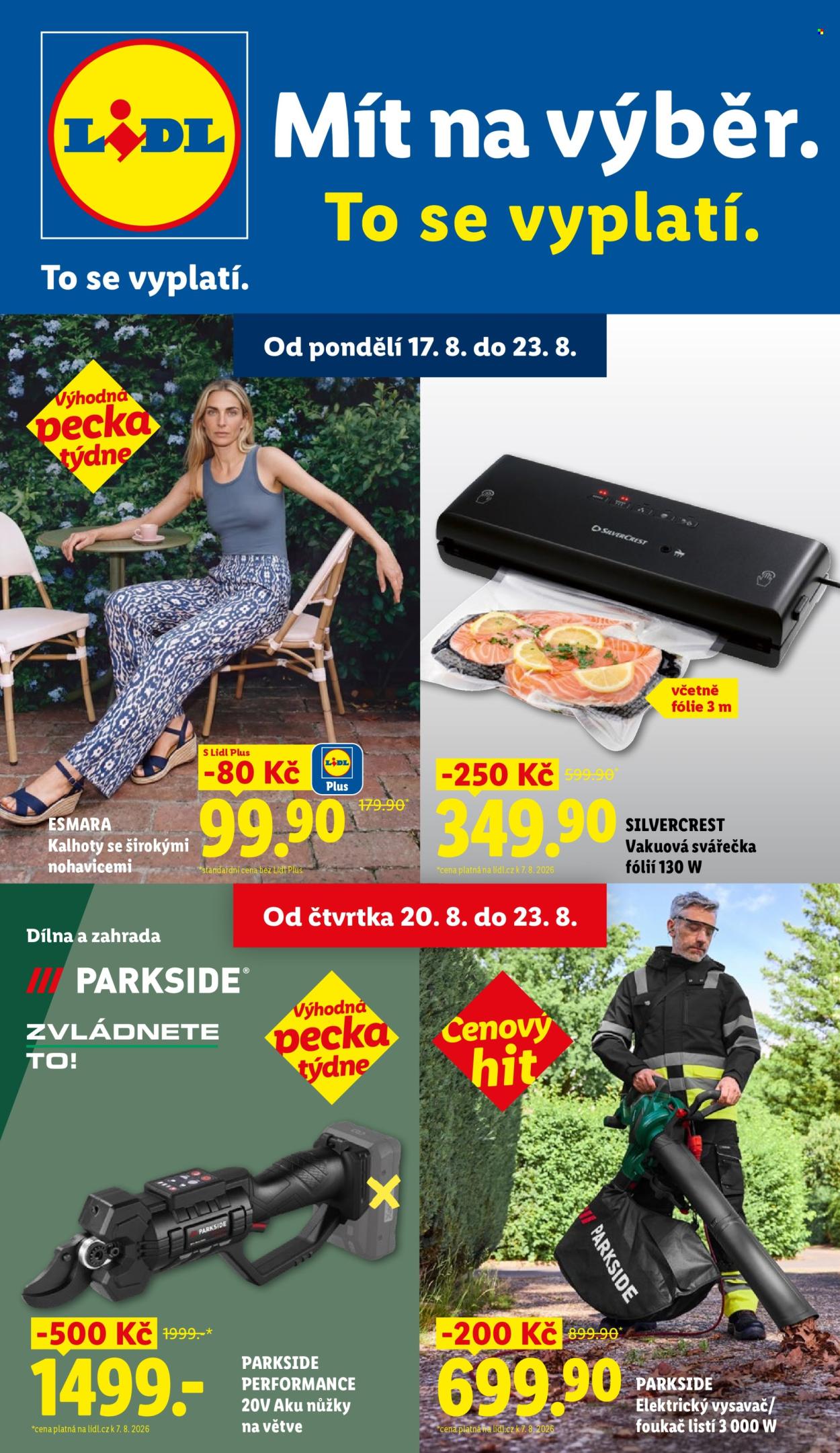 Leták Lidl - 17.8.2026 - 23.8.2026. Strana 1