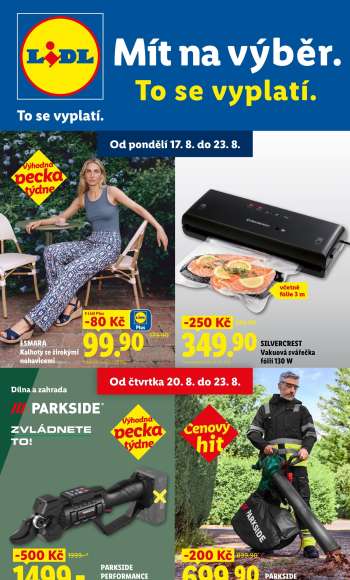 Leták Lidl - 17.8.2026 - 23.8.2026.