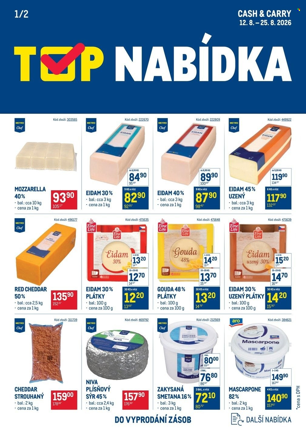 Leták MAKRO - 12.8.2026 - 25.8.2026. Strana 1