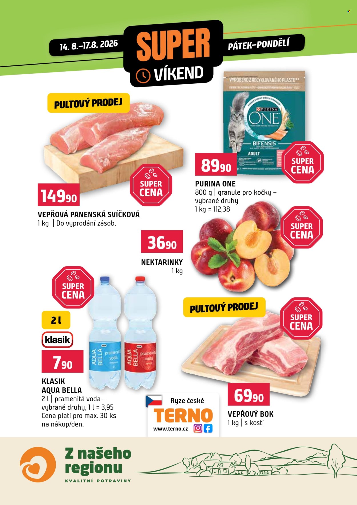 Leták coop TERNO - 14.8.2026 - 17.8.2026. Strana 1