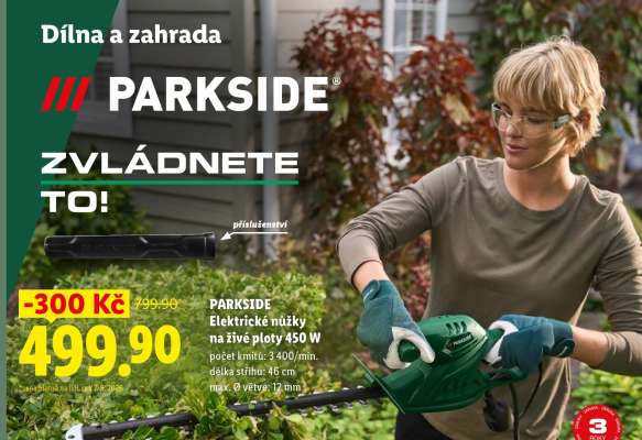 PARKSIDE Elektrické nůžky na živé ploty 450 W