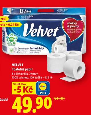 Velvet Toaletní papír