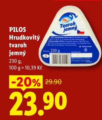 PILOS Hrudkovitý tvaroh jemný
