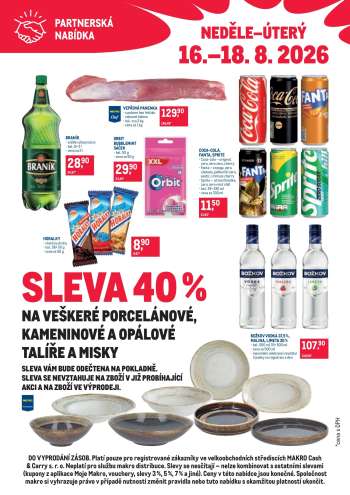 Leták MAKRO - 16.8.2026 - 18.8.2026.