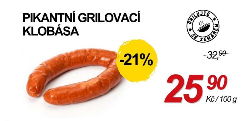 PIKANTNÍ GRILOVACÍ KLOBÁSA