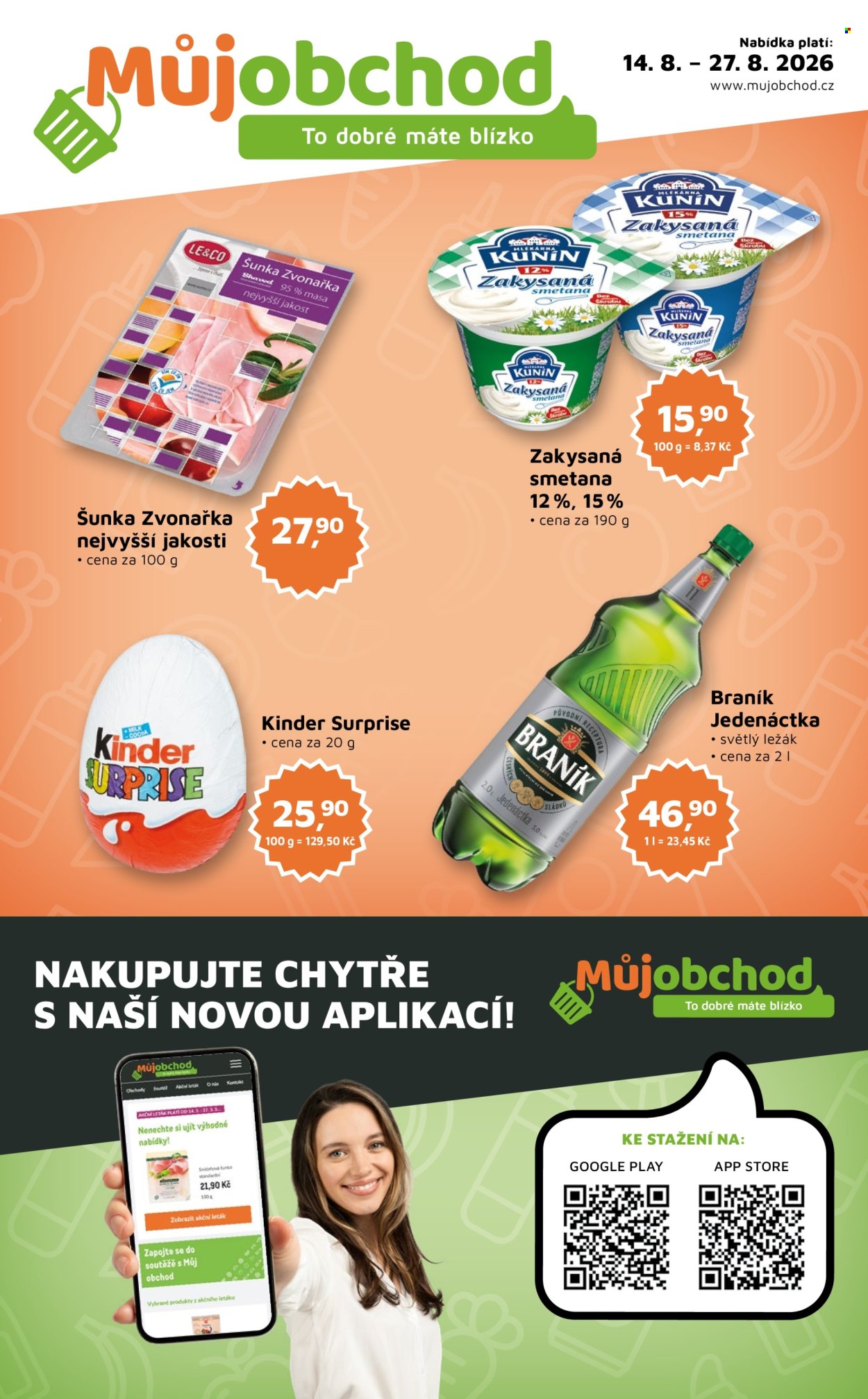 Leták Můj obchod - 14.8.2026 - 27.8.2026. Strana 1