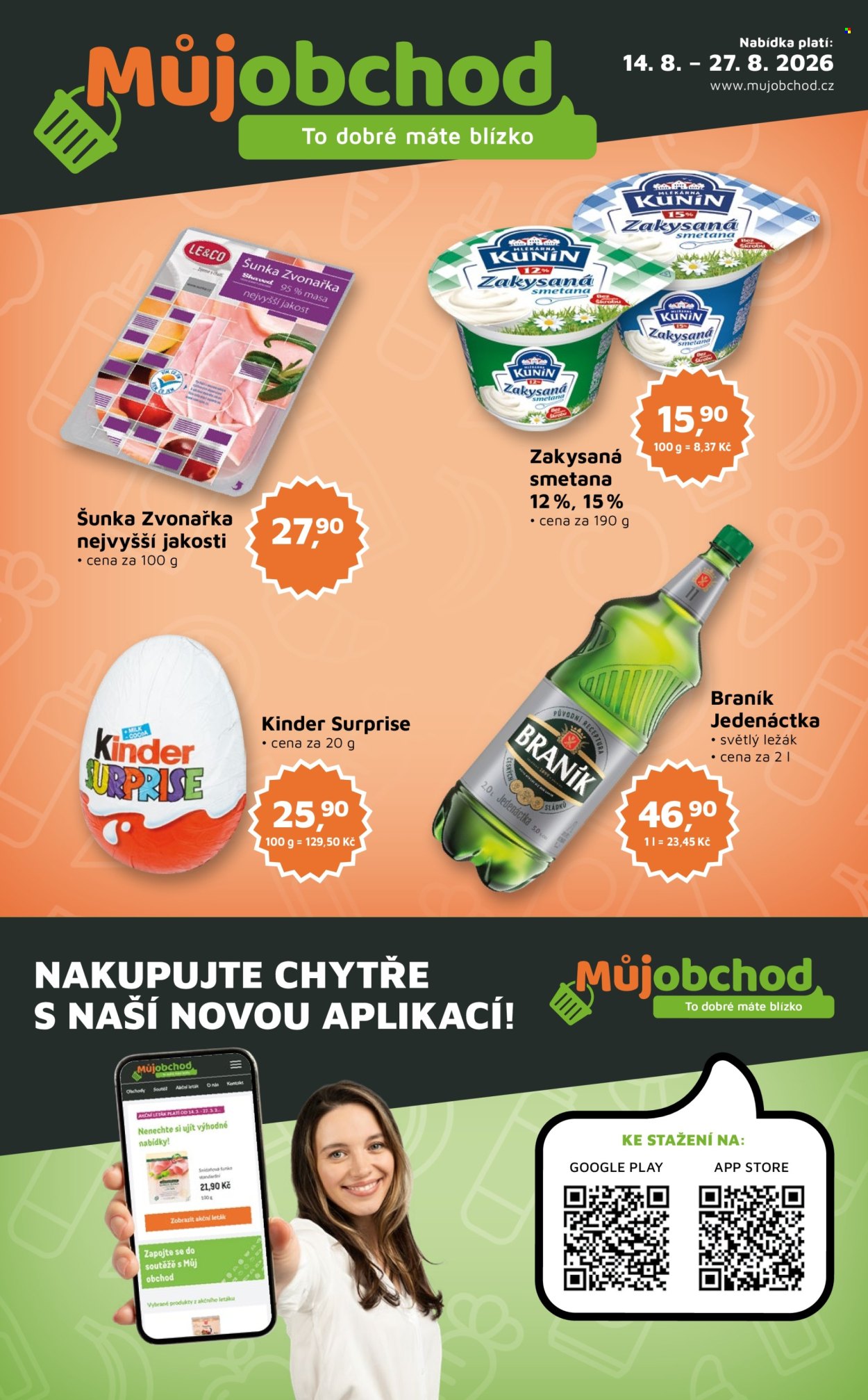 Leták Můj obchod - 14.8.2026 - 27.8.2026. Strana 1
