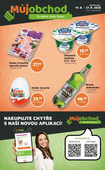 Leták Můj obchod - 14.8.2026 - 27.8.2026.