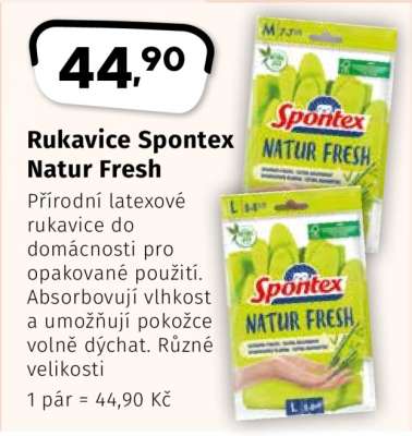 Rukavice Spontex Natur Fresh