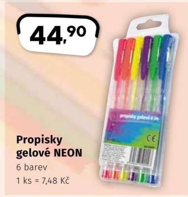 Propisky gelové Neon