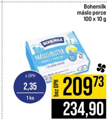 Bohemilk máslo porce