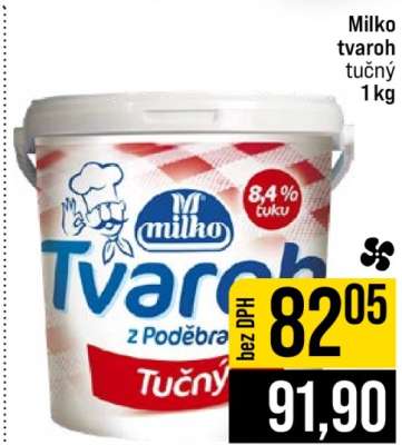 Milko tvaroh tučný
