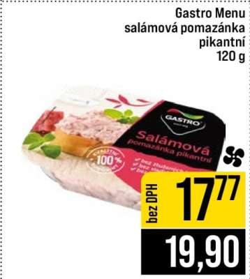 Gastro Menu salámová pomazánka pikantní