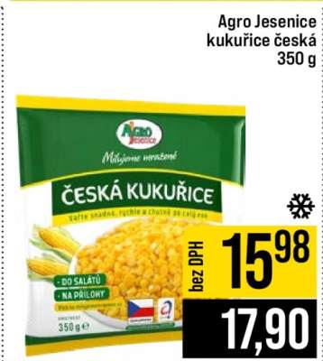 Agro Jesenice kukuřice česká 350 g