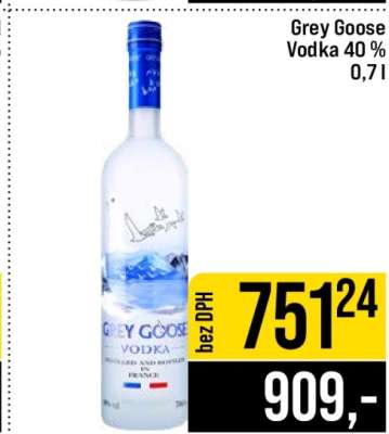 Grey Goose Vodka 40 %