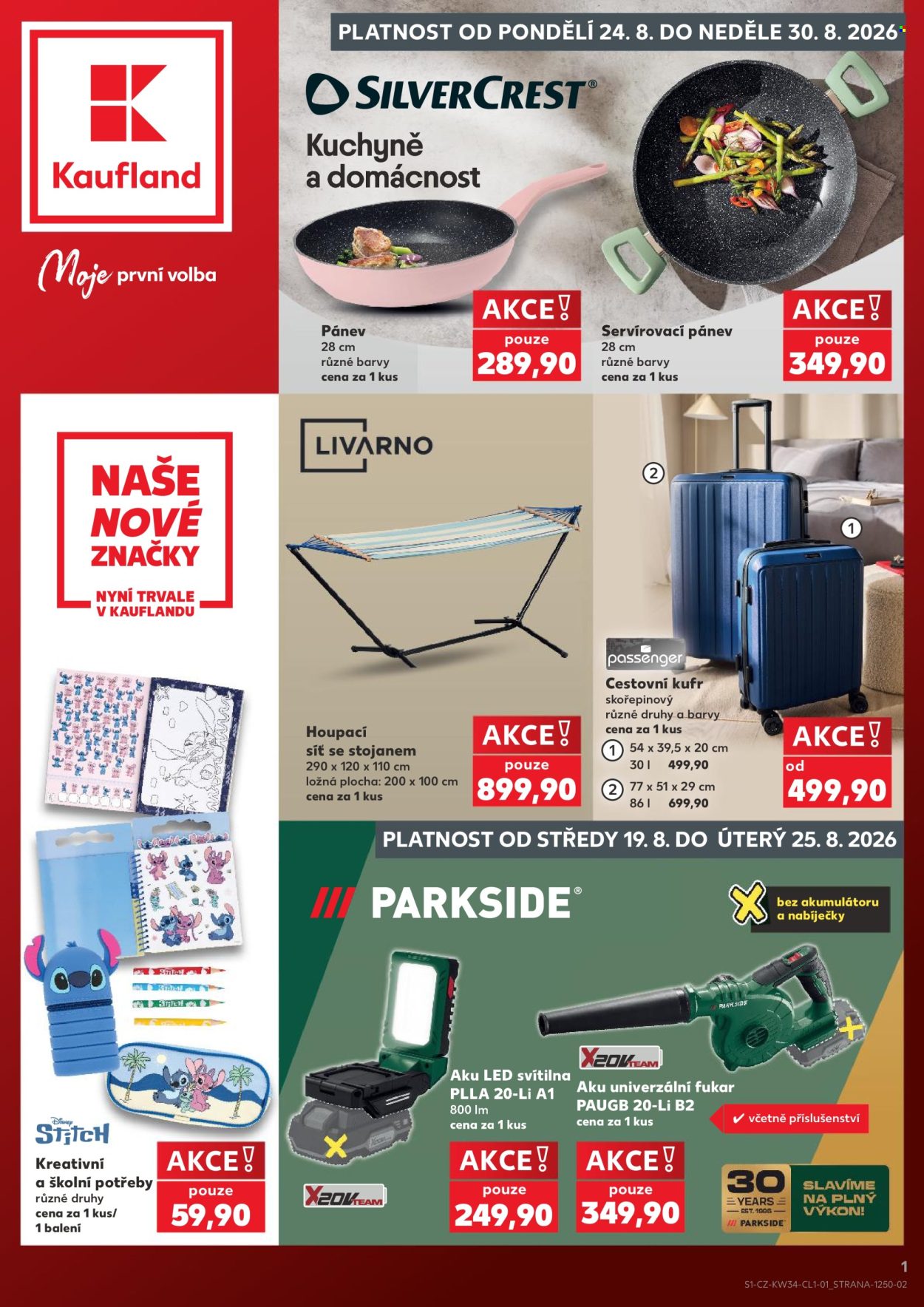 Leták Kaufland - 24.8.2026 - 30.8.2026. Strana 1