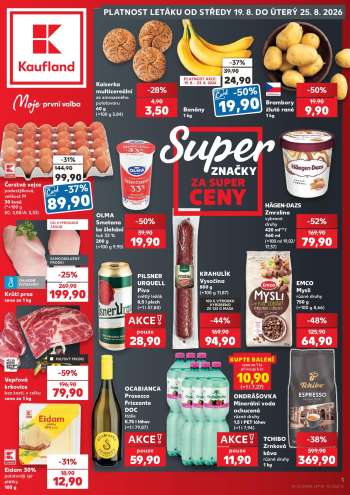 Leták Kaufland - 19.8.2026 - 25.8.2026.