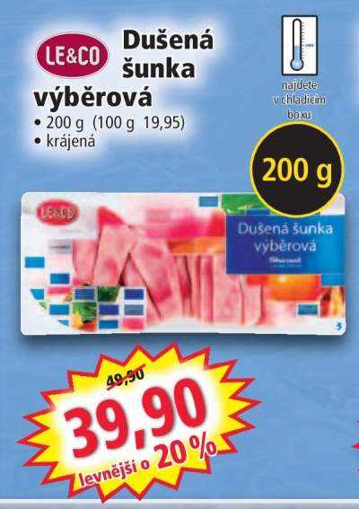 Dušená šunka výběrová