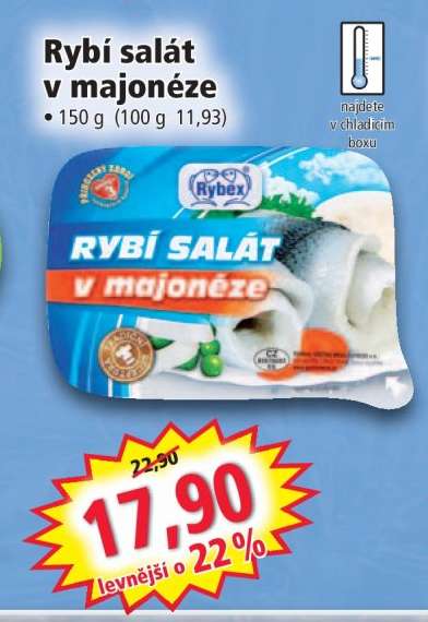 Rybí salát v majonéze