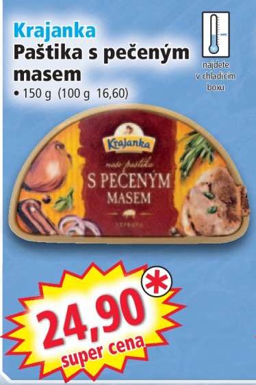 Krajanka Paštika s pečeným masem