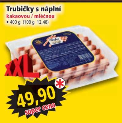 Trubičky s náplní