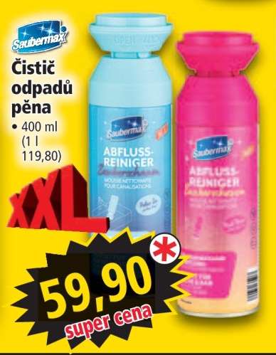 Saubermax Čistič odpadů pěna