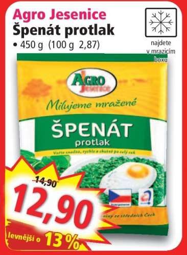 Agro Jesenice Špenát protlak