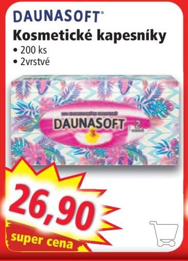 DAUNASOFT Kosmetické kapesníky