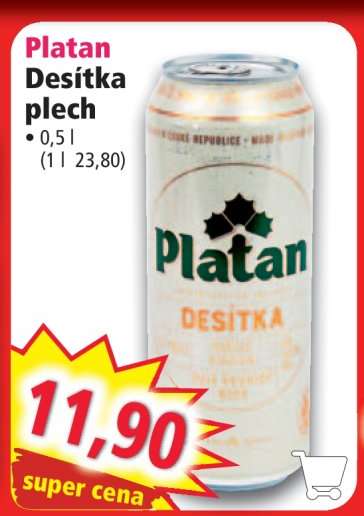 Platan Desítka plech