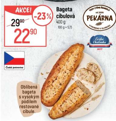 Bageta cibulová