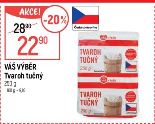 VÁŠ VÝBĚR Tvaroh tučný