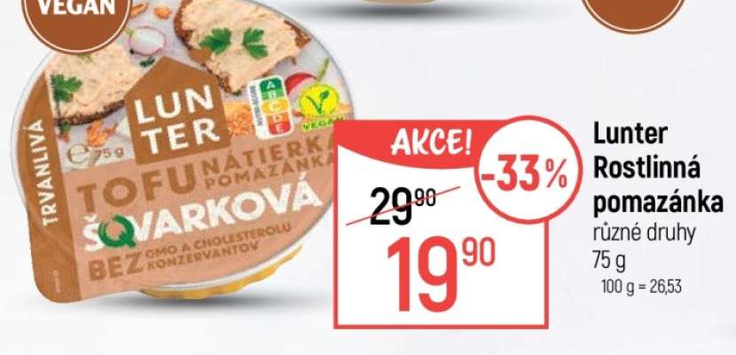 LUNTER ROSTLINNÁ POMAZÁNKA