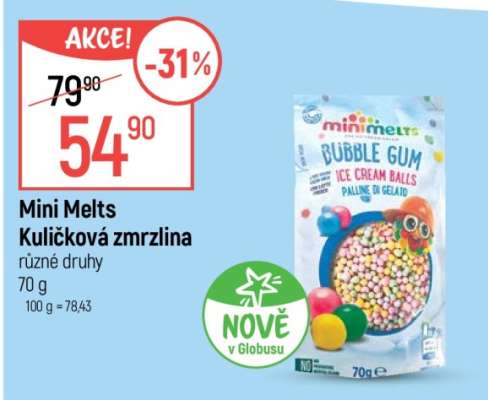 Mini Melts Kuličková zmrzlina
