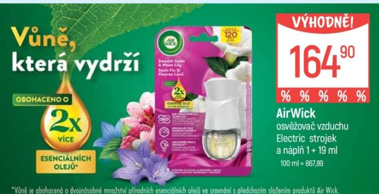 AirWick osvěžovač vzduchu Electric strojek a náplň 1+19 ml