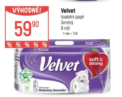 Velvet Toaletní papír