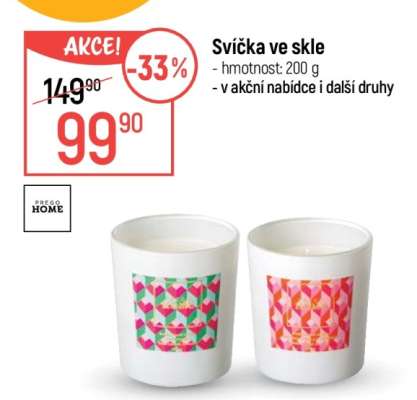 Svíčka ve skle