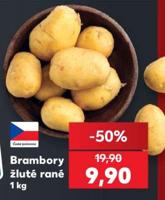 Brambory žluté rané
