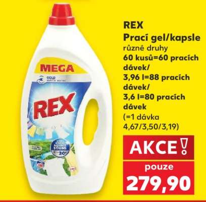 REX Prací gel/kapsle
