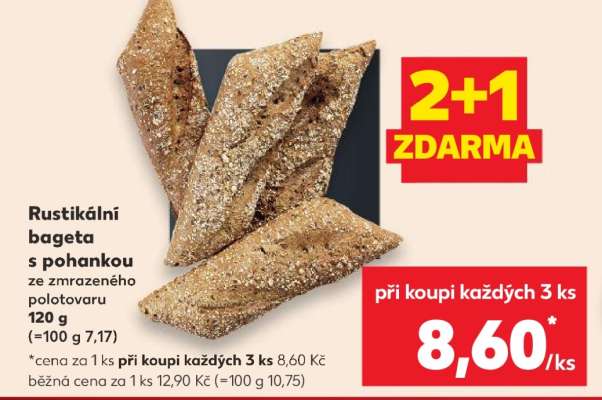 Rustikální bageta s pohankou