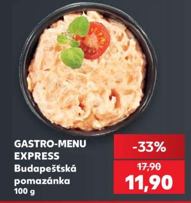 GASTRO-MENU EXPRESS Budapešťská pomazánka 100 g