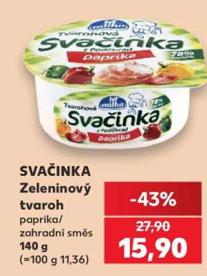 SVAČINKA Zeleninový tvaroh