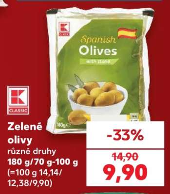 Zelené olivy