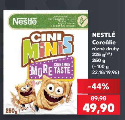 Nestlé cereálie