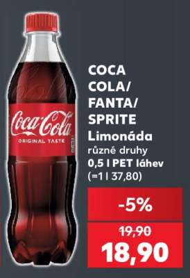 COCA-COLA/ FANTA/ SPRITE Limonáda